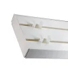 Tringle déco Rail PVC blanc 2 voies de 150cm