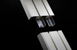 Tringle déco Rail PVC blanc 3 voies de 200cm