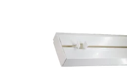 Tringle déco Rail PVC blanc 1 voie de 120cm