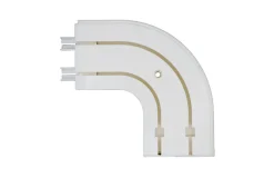 Tringle déco Retour droite 2 voies 150x150mm pour rail PVC