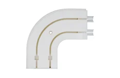Tringle déco Retour gauche 2 voies 150x150mm pour rail PVC