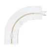 Tringle déco Retour gauche 1 voie 130x130mm pour rail PVC