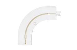 Tringle déco Retour gauche 1 voie 130x130mm pour rail PVC