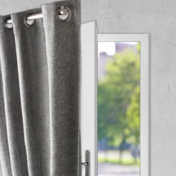 Tringle de porte ajustable en métal (1m20 - Gris)