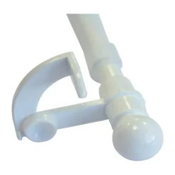 Tringle extensible autobloquante (90-130 cm - Blanc)
