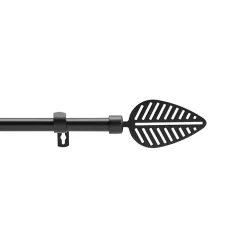 Tringle extensible en kit (120cmx210cm (largeurxhauteur) - Noir)