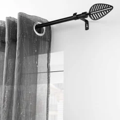 Tringle extensible en kit (120cmx210cm (largeurxhauteur) - Noir)