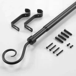 Tringle extensible en kit (120x210 - Noir)
