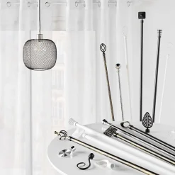 Tringle extensible en kit (120x210 - Noir)