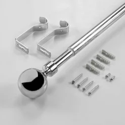 Tringle extensible en kit (120-210 cm - Gris)