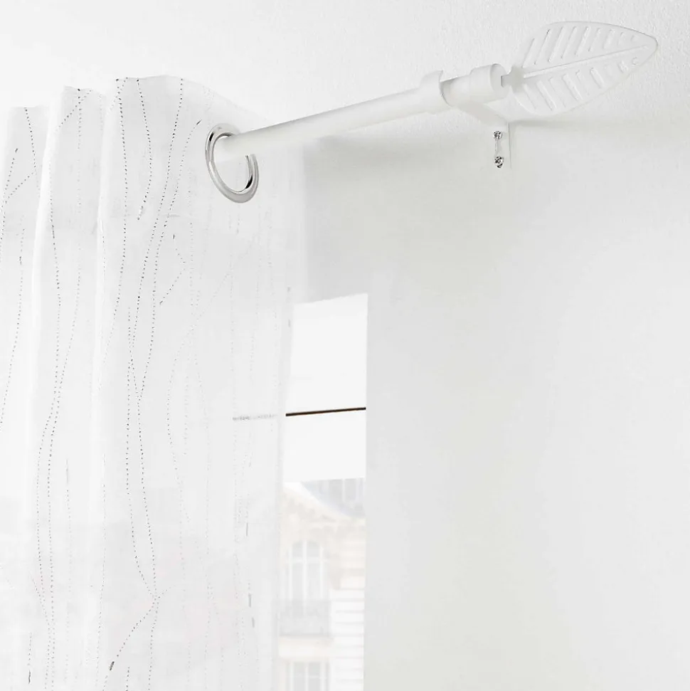 Tringle extensible en kit (120-210 cm - Blanc)