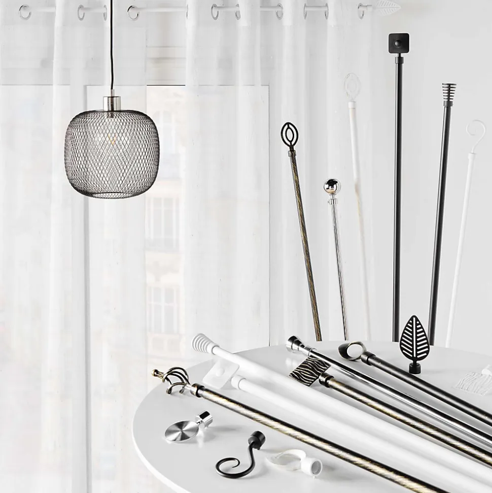 Tringle extensible en kit (120-210 cm - Blanc)