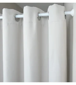 Tringle extensible entre 2 murs sans percage blanc - 140 à 260 cm - Blanc