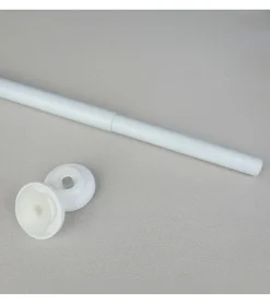 Tringle extensible entre 2 murs sans percage blanc - 140 à 260 cm - Blanc