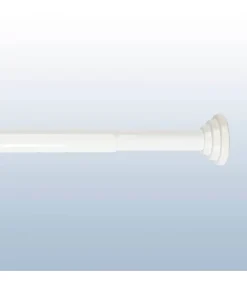 Tringle extensible entre 2 murs sans percage blanc - 90 à 140 cm - Blanc