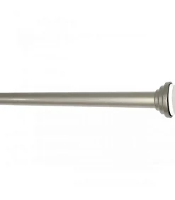 Tringle extensible entre 2 murs sans percage nickel mat - 60 à 90 cm - Nickel mat