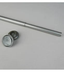 Tringle extensible entre 2 murs sans percage nickel mat - 60 à 90 cm - Nickel mat