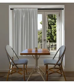 Tringle extensible entre 2 murs sans percage Noir - 90 à 140 cm - Noir