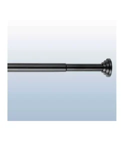 Tringle extensible entre 2 murs sans percage Noir - 60 à 90 cm - Noir