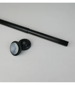 Tringle extensible entre 2 murs sans percage Noir - 140 à 260 cm - Noir