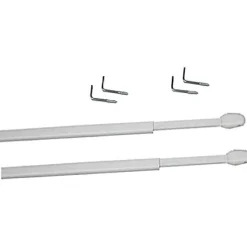 TRINGLES À VITRAGE ATELIERS28 - BLANC - FIXATION SANS PERÇAGE
