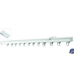 UNIRAIL - Tringle Rail en Aluminium Blanc - L. 1,00 m