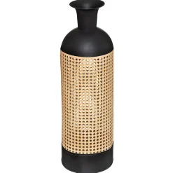 Vase - Arbela - métal - noir - H60 - 5 cm - Atmosphera