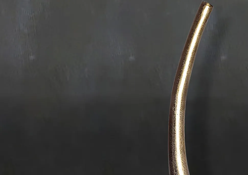 Vase à Fleurs Décorative 100 cm Aluminium Spirale de Sol Métal XXL FineBuy