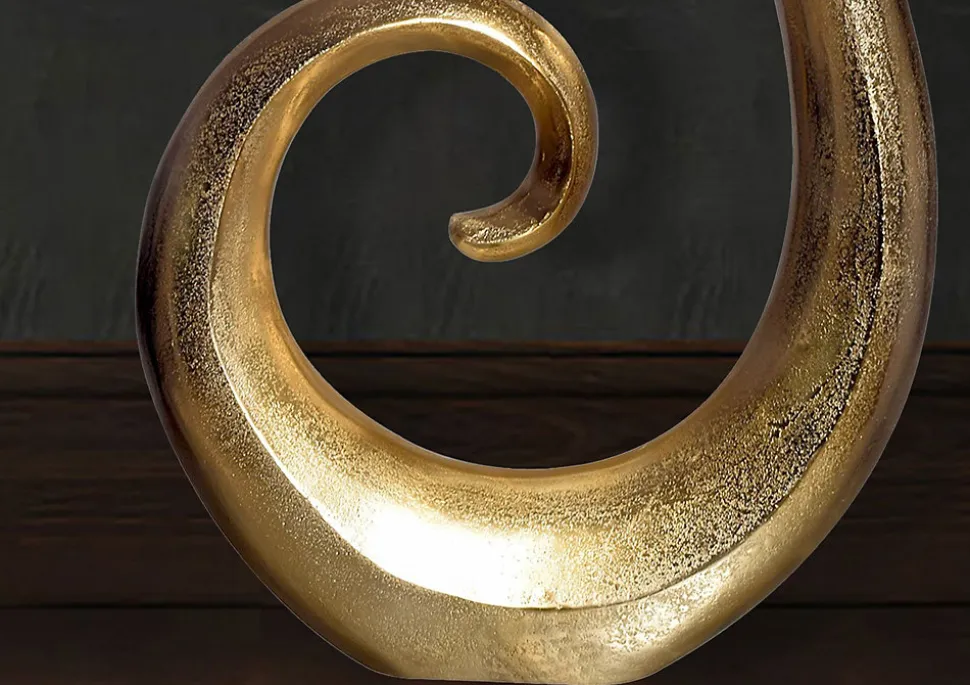 Vase à Fleurs Décorative 100 cm Aluminium Spirale de Sol Métal XXL FineBuy