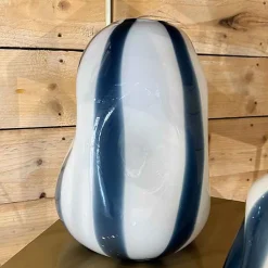 Vase Allen blanc verre 23x22x29cm