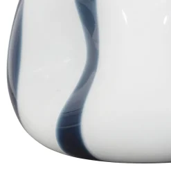Vase Allen blanc verre 21x19x17cm