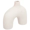 Vase arc Asy H18cm blanc - Atmosphera