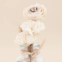 Vase avec fleurs séchées style bohème 25cm