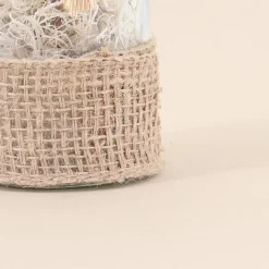 Vase avec fleurs séchées style bohème 25cm