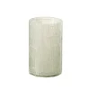 Vase avec mosaïques en verre gris 13x13x20 cm