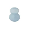 Vase bleu en verre L19,5xH23cm