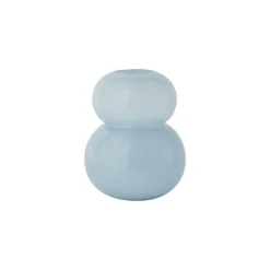 Vase bleu en verre L19,5xH23cm