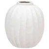 Vase boule Amia céramique blanc H44,5cm - Atmosphera