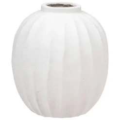 Vase boule Amia céramique blanc H44,5cm - Atmosphera