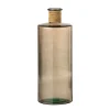 Vase bouteille en verre marron 15x15x40.5 cm