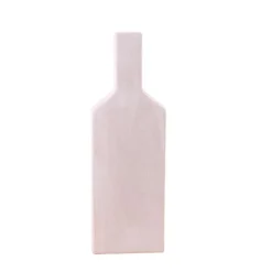 Vase bouteille géométrique en grès 48cm