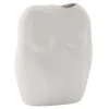 Vase Buste en Céramique "Romie" 28cm Blanc Cassé