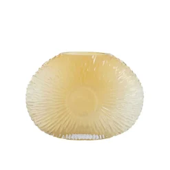 Vase Concha verre jaune 24x10x33cm