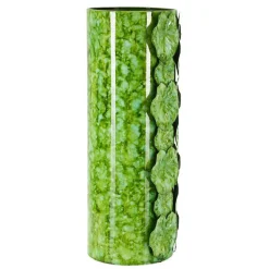 Vase coquillage en métal vert 18x17.5x46