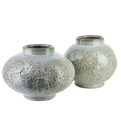 Vase Céramique ARINA ARINA 26,5x26,5x20 cm Vert 1 pièce