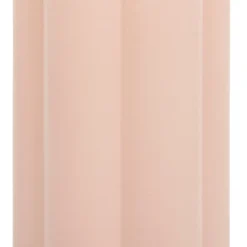 Vase céramique forme fleur rose nude H.28cm Atmosphera