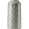 Vase Céramique MONDEX YARINE 8 x h37,5 cm Beige 1 pièce