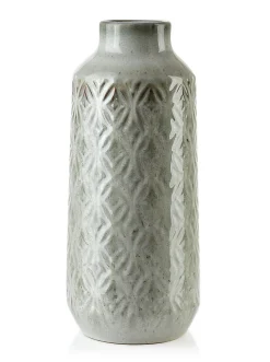 Vase Céramique MONDEX YARINE 8 x h37,5 cm Beige 1 pièce