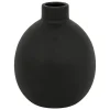 Vase céramique Rily noir H18cm - Atmosphera