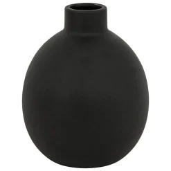 Vase céramique Rily noir H18cm - Atmosphera